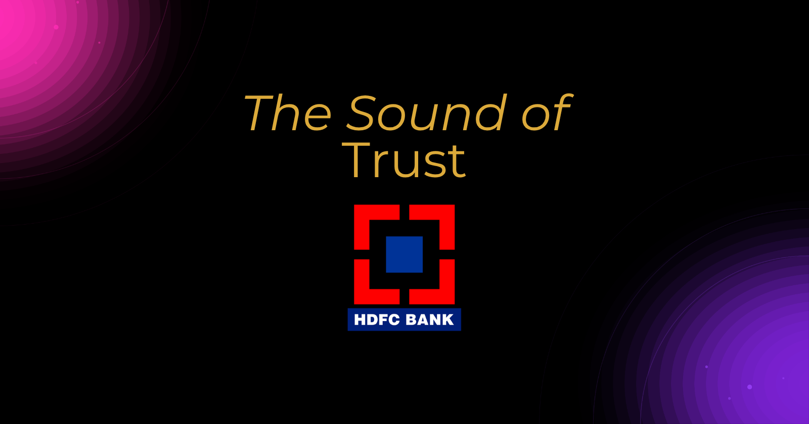 HDFC Bank sonic identity