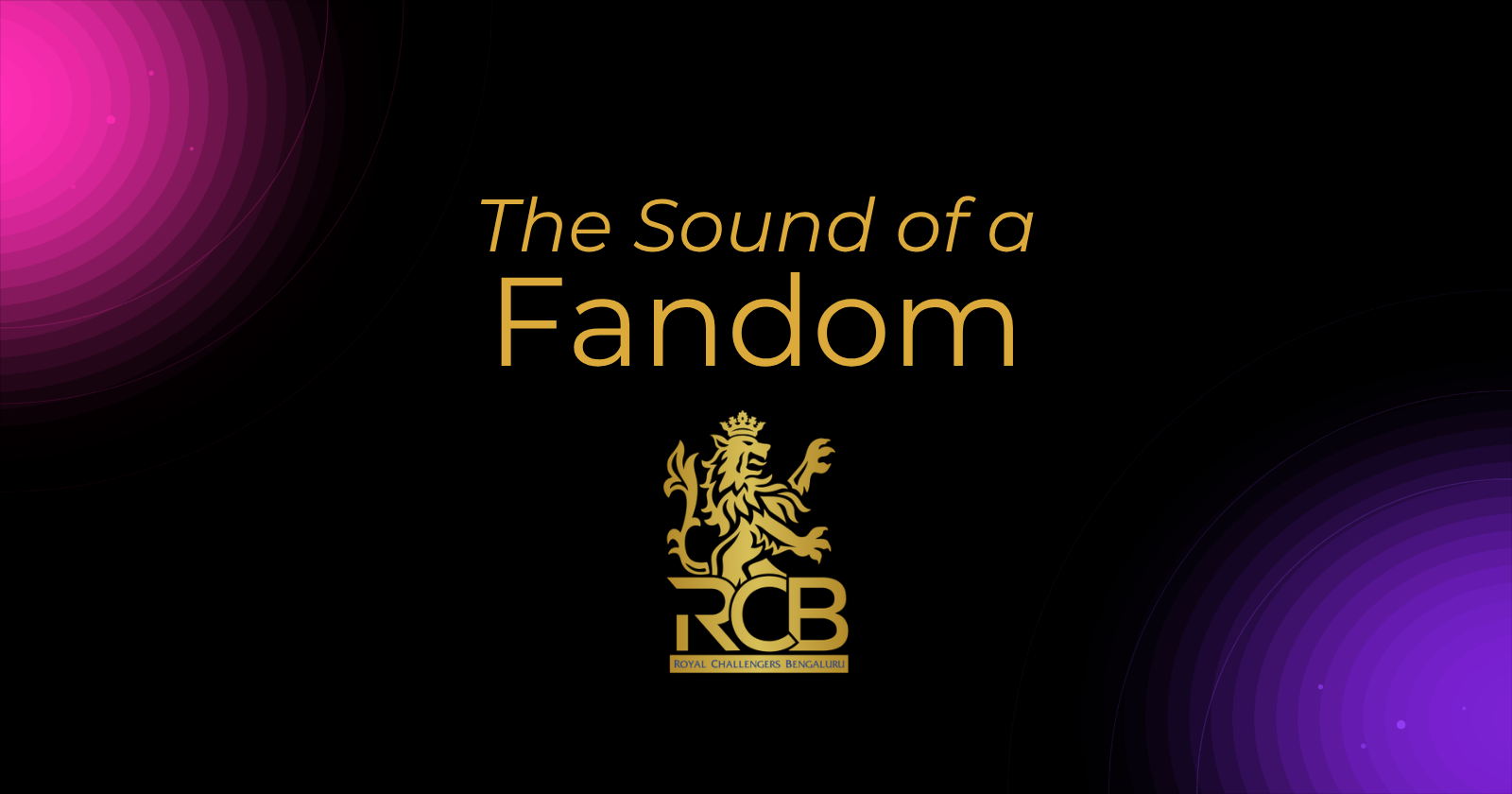Royal Challengers Bangalore (RCB) sonic identity