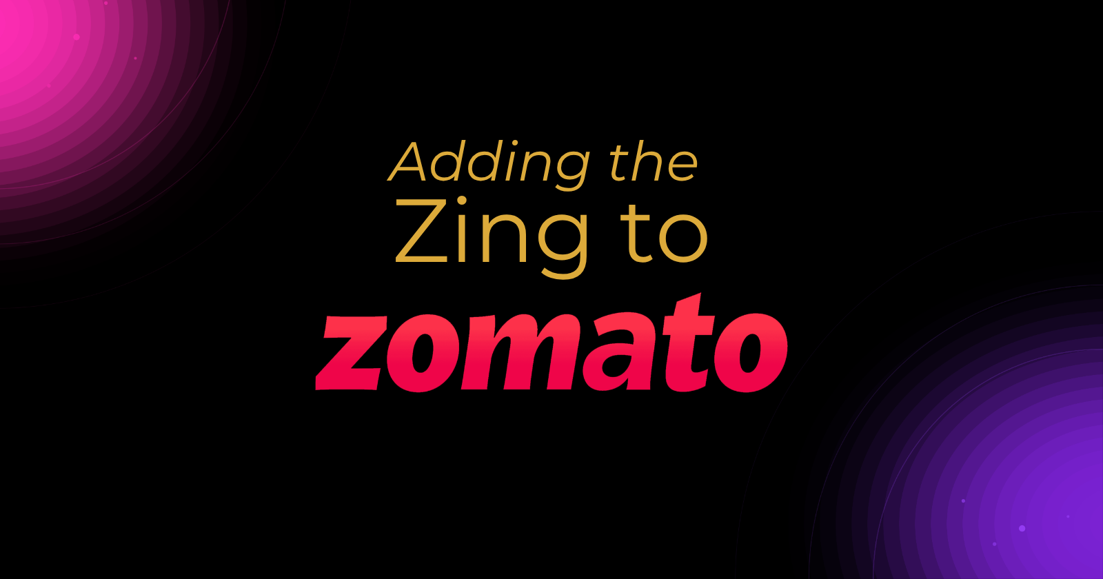 Zomato sonic identity